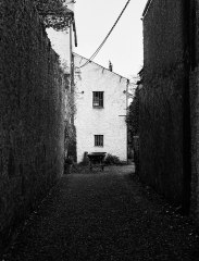 Wheelbarrow in a lane