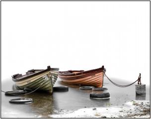 Two Boats on a lake. Photo by Daniel Kane Photography.
