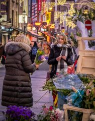 Flower Seller on Grafton Street, Dublin